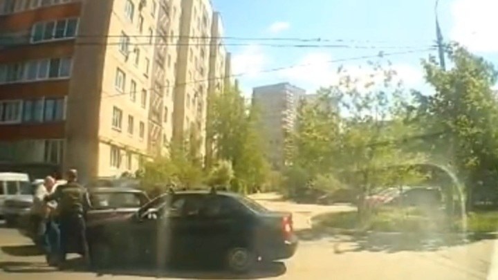 Фатальный конфликт в Подмосковье попал на видео