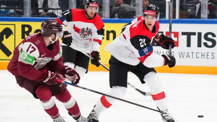 Чемпионат мира по хоккею. Латвия одолела Австрию