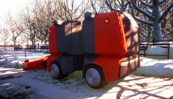 Улицы Москвы почистят беспилотные роботы-уборщики "Пиксель"