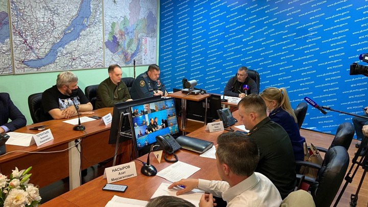 Штаб по чрезвычайным ситуациям собрали в Иркутской области из-за пожаров